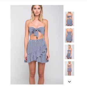 Striped cutout dress from boutique, only tried on